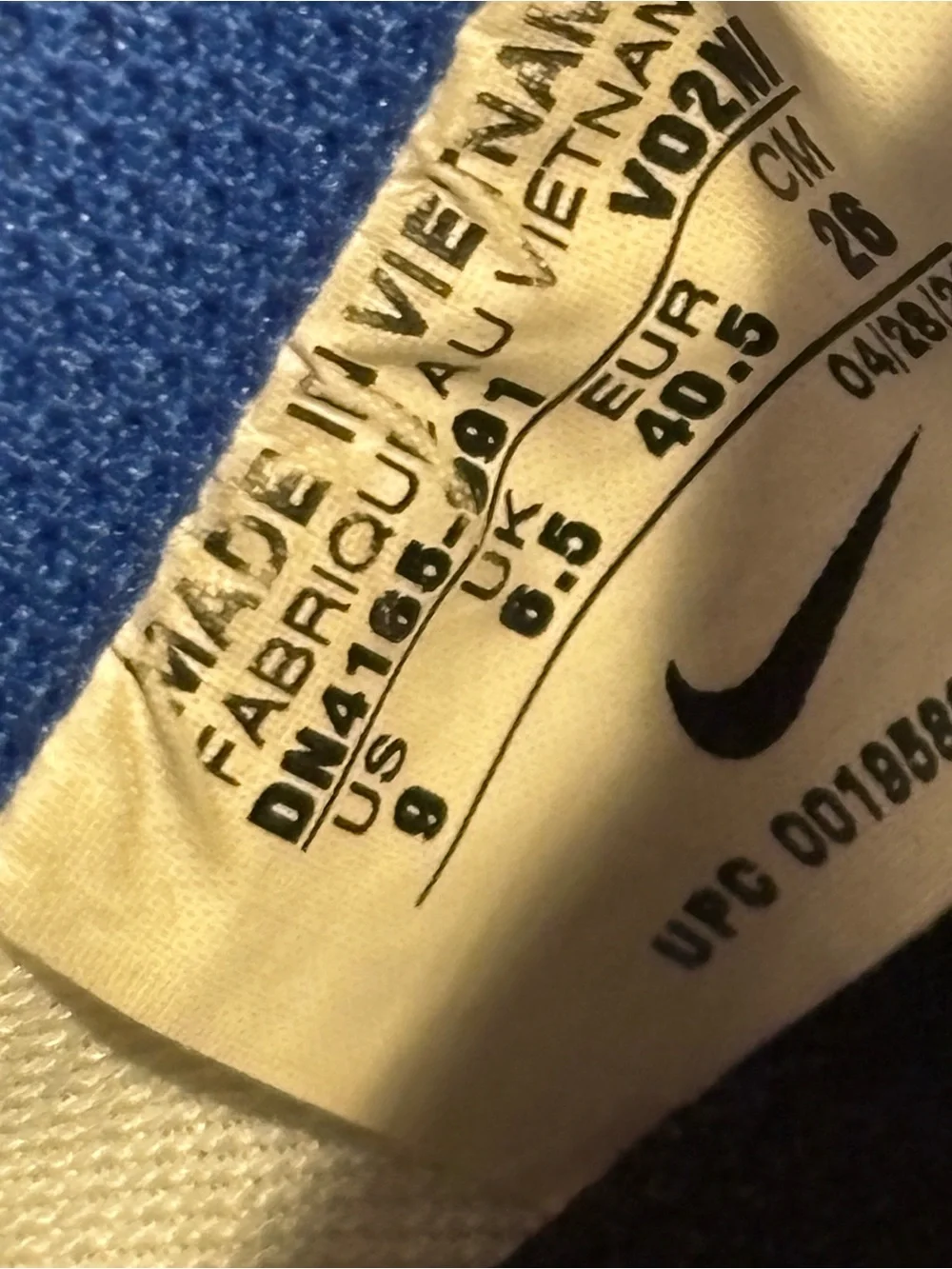 Nike AIRFORCE ONE Low-Top Sneakers in Blue, Yellow & White